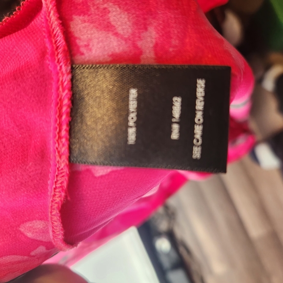 Torrid Chiffon skull pink Kimono size 1X Spring,cover Up ,vacation. - Picture 5 of 7